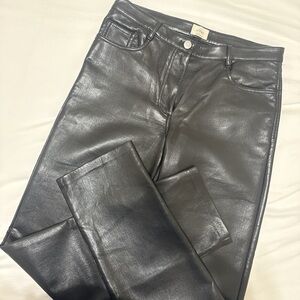 Wilfred Shiny Black Straight Leg Jeans